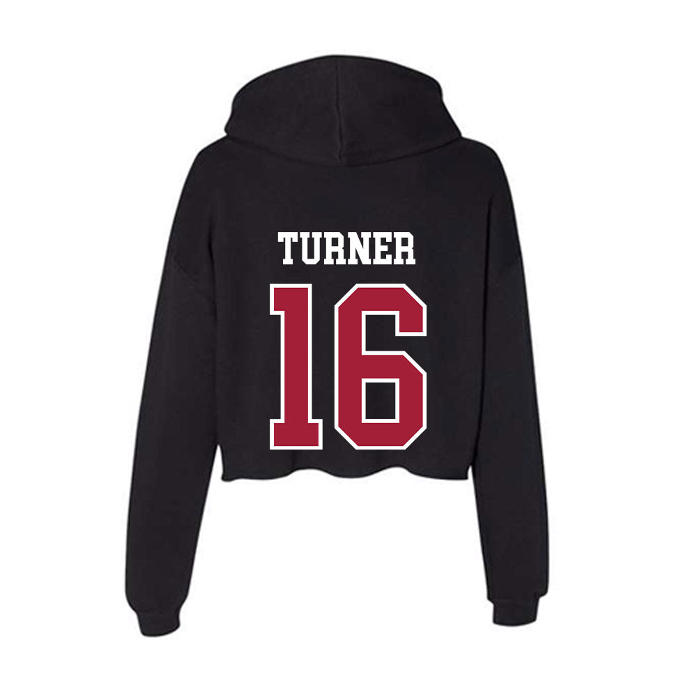 Arkansas - NCAA Baseball : Christian Turner - Women's Crop Fleece Hoodie-1
