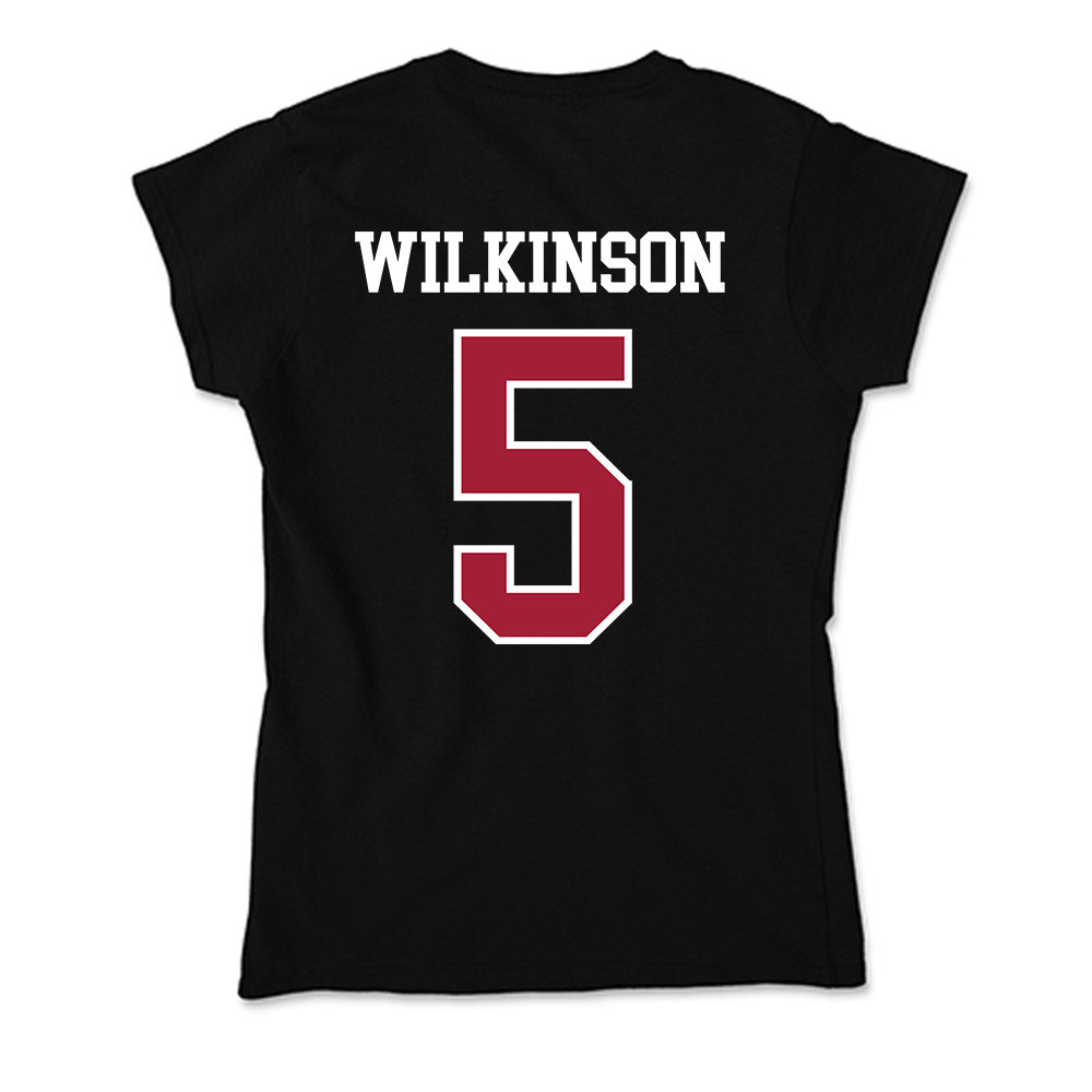 Arkansas - NCAA Men's Basketball : Jeremiah Wilkinson - Soft Style Women’s T-Shirt-1