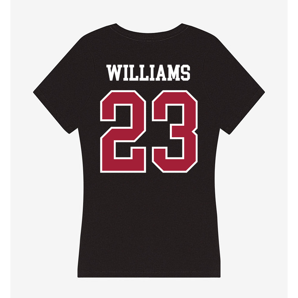 Arkansas - NCAA Football : Ian Williams - Women's V-Neck T-Shirt-1