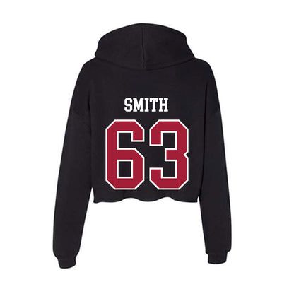 Arkansas - NCAA Football : Hugh Smith - Women's Crop Fleece Hoodie-1