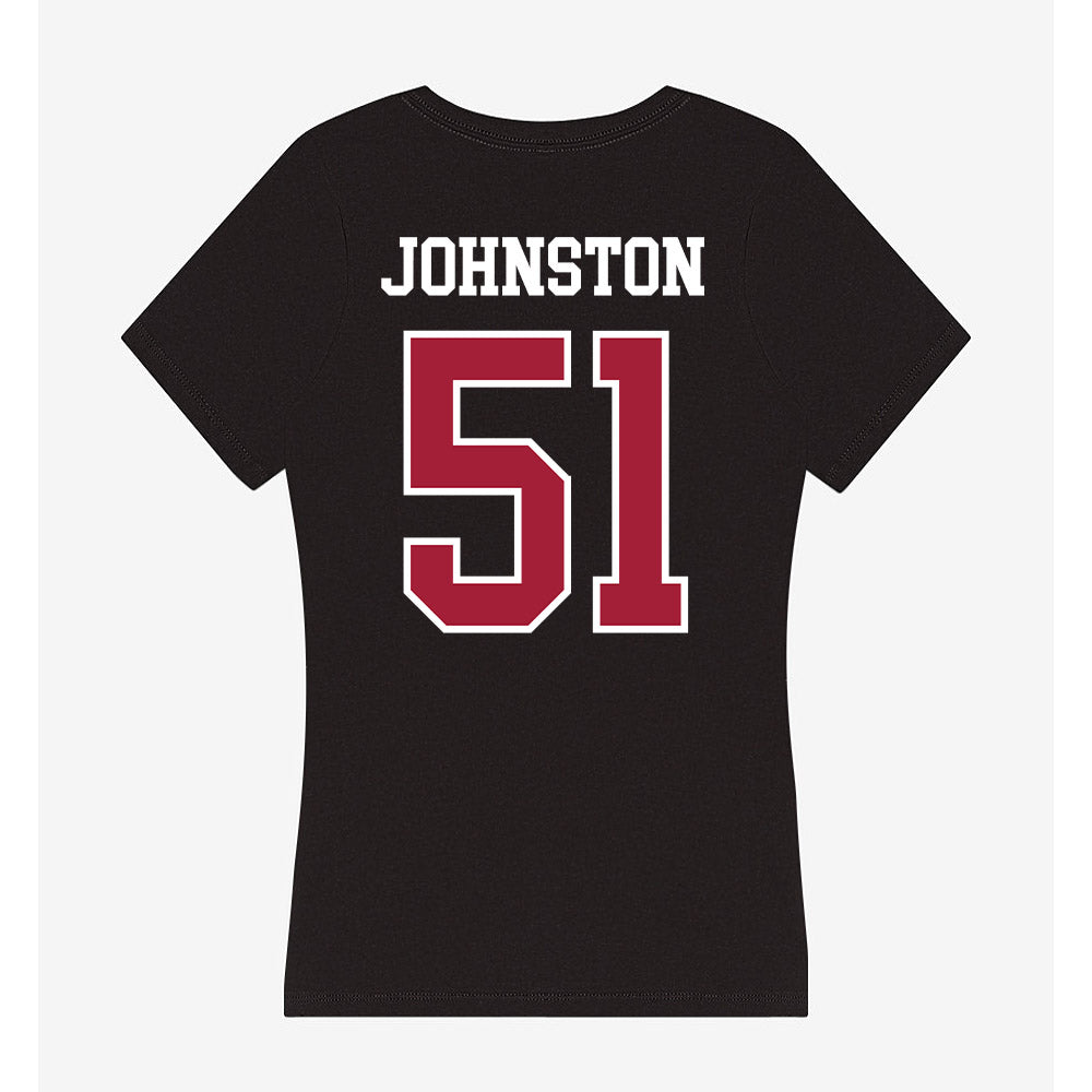Arkansas - NCAA Football : Adam Johnston - Women's V-Neck T-Shirt-1