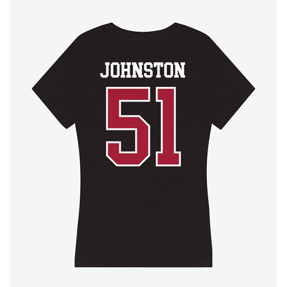 Arkansas - NCAA Football : Adam Johnston - Women's V-Neck T-Shirt-1