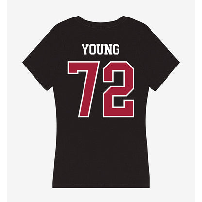 Arkansas - NCAA Football : Tucker Young - Women's V-Neck T-Shirt-1