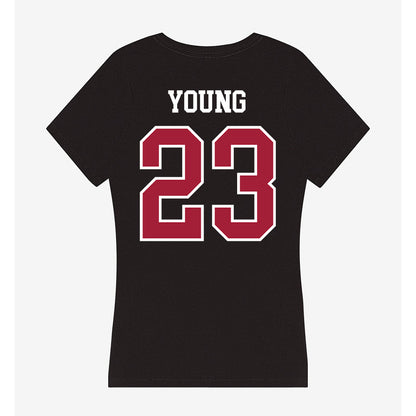 Arkansas - NCAA Football : Kevin Young - Women's V-Neck T-Shirt-1