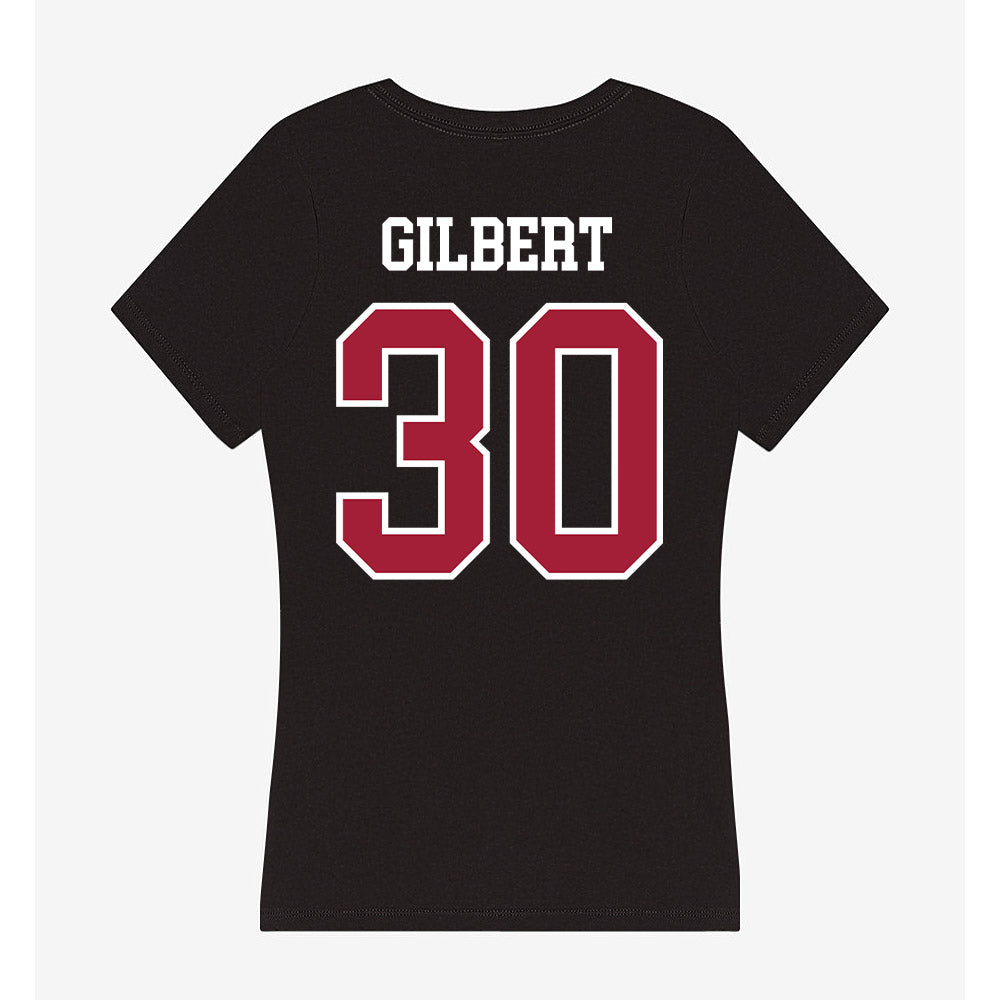 Arkansas - NCAA Football : Max Gilbert - Women's V-Neck T-Shirt-1