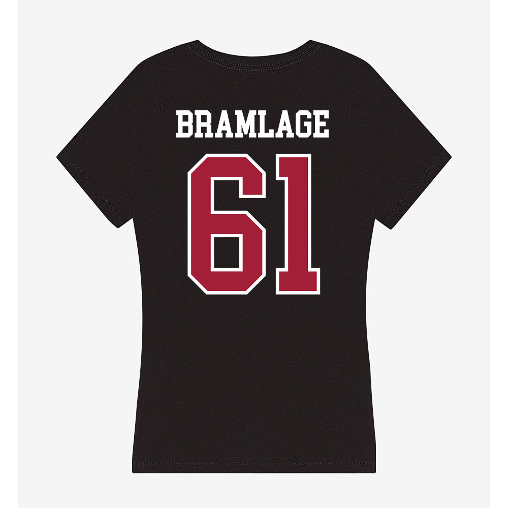 Arkansas - NCAA Football : Kaden Bramlage - Women's V-Neck T-Shirt-1