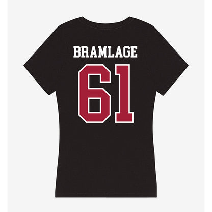 Arkansas - NCAA Football : Kaden Bramlage - Women's V-Neck T-Shirt-1