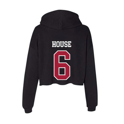 Arkansas - NCAA Football : Khmori House - Women's Crop Fleece Hoodie-1