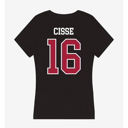 Arkansas - NCAA Football : Ismael Cisse - Women's V-Neck T-Shirt-1