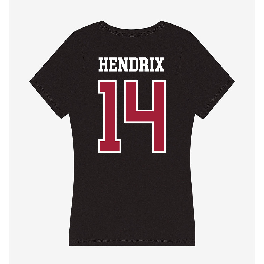 Arkansas - NCAA Football : Hank Hendrix - Women's V-Neck T-Shirt-1