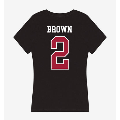 Arkansas - NCAA Men's Basketball : Amere Brown - Women's V-Neck T-Shirt-1