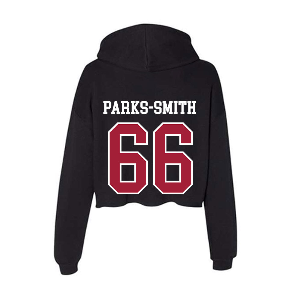 Arkansas - NCAA Football : Payton Parks-Smith - Women's Crop Fleece Hoodie-1