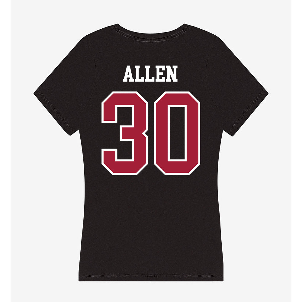 Arkansas - NCAA Football : J’Lynn Allen - Women's V-Neck T-Shirt-1