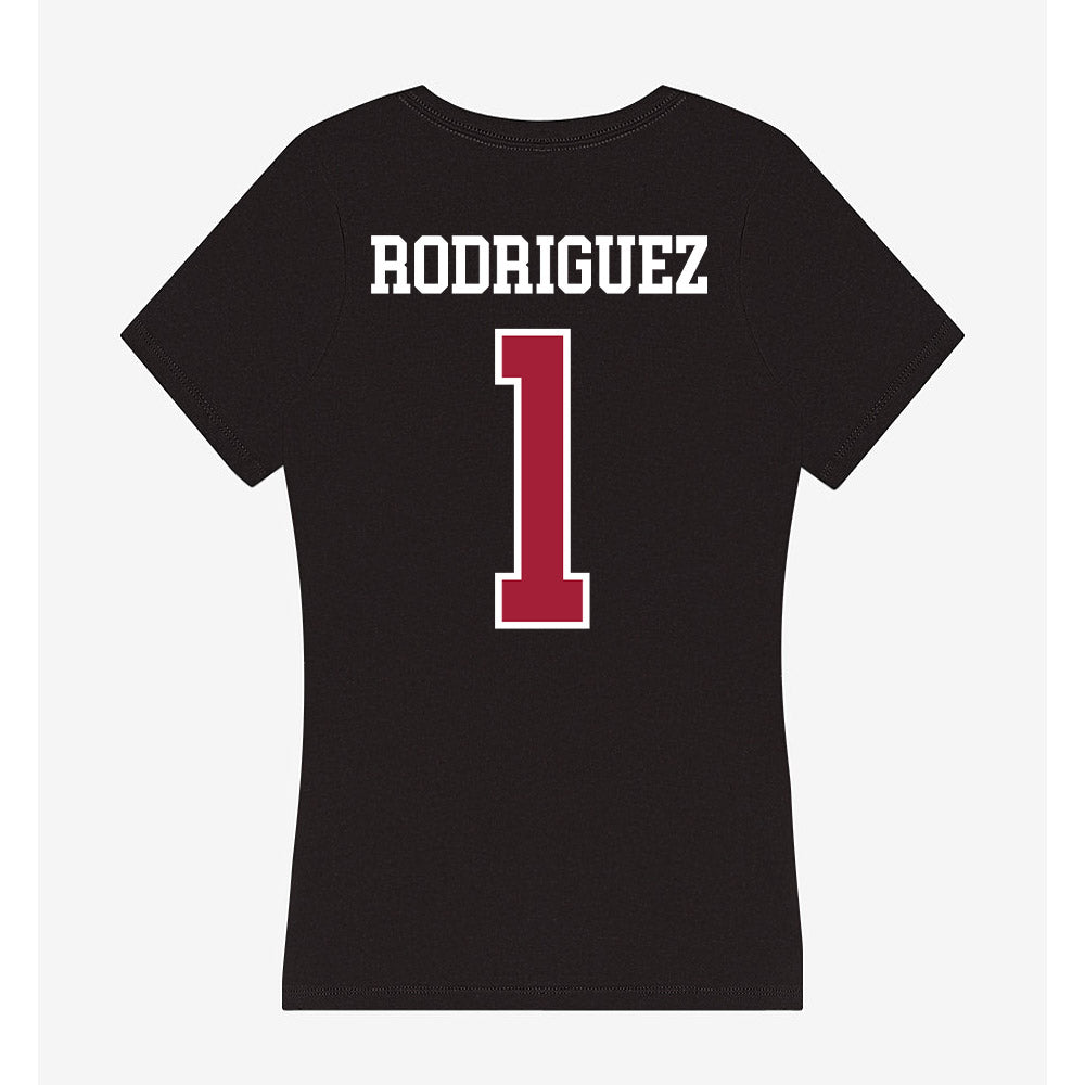 Arkansas - NCAA Women's Basketball : Maria Rodriguez - Women's V-Neck T-Shirt-1