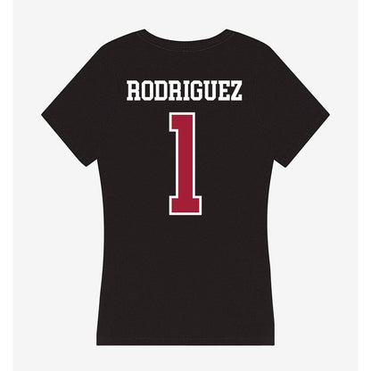 Arkansas - NCAA Women's Basketball : Maria Rodriguez - Women's V-Neck T-Shirt-1