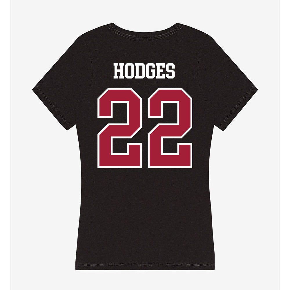 Arkansas - NCAA Football : Tj HODGES - Women's V-Neck T-Shirt-1