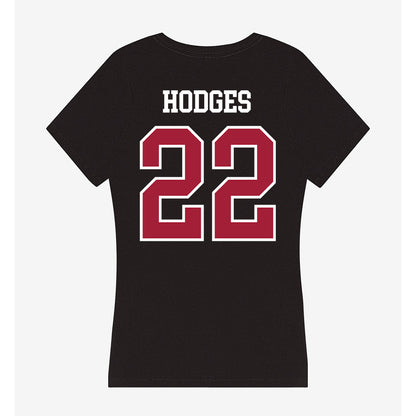 Arkansas - NCAA Football : Tj HODGES - Women's V-Neck T-Shirt-1