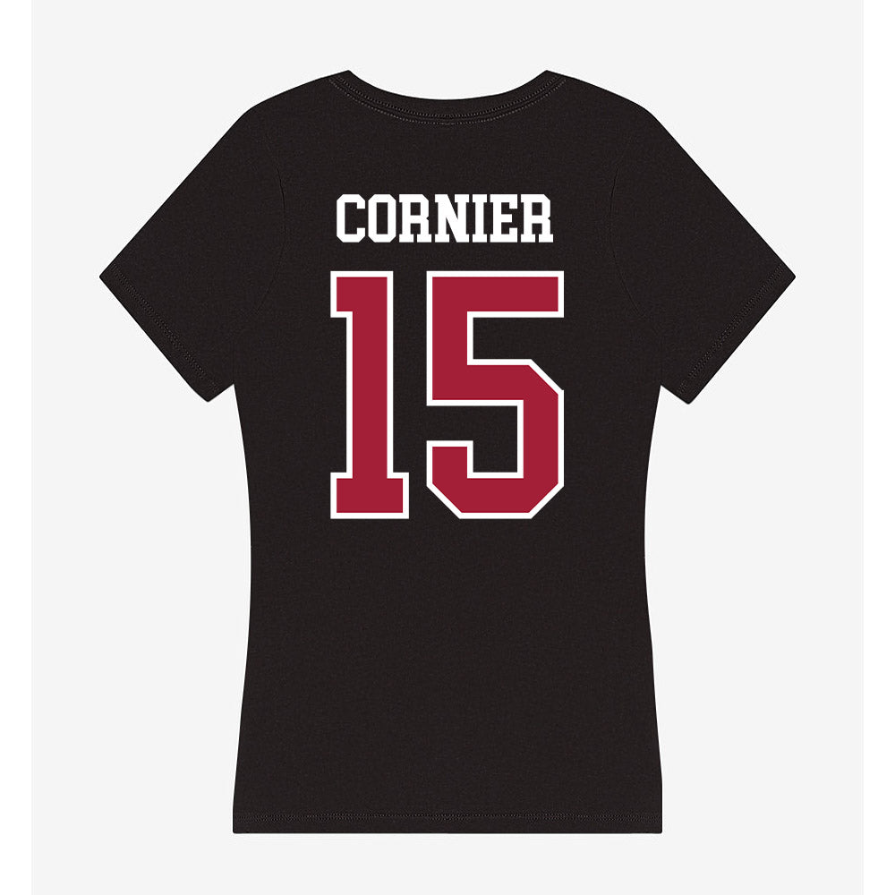 Arkansas - NCAA Women's Volleyball : Gaby Cornier - Women's V-Neck T-Shirt-1