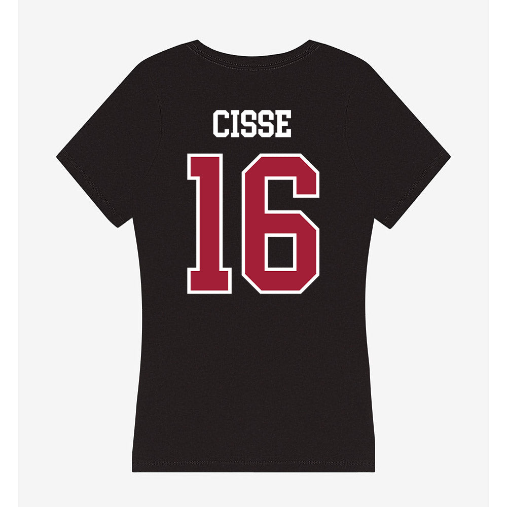 Arkansas - NCAA Football : Ismael Cisse - Women's V-Neck T-Shirt-1