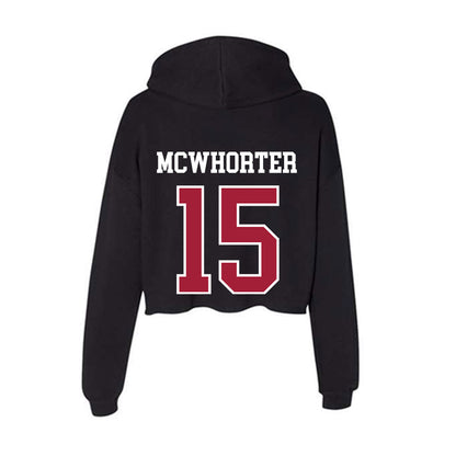 Arkansas - NCAA Softball : Lillie-Faye McWhorter - Women's Crop Fleece Hoodie-1