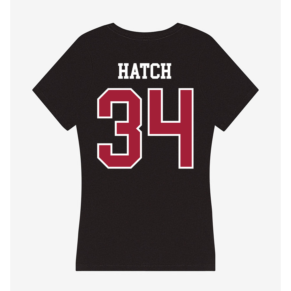 Arkansas - NCAA Football : Jathan Hatch - Women's V-Neck T-Shirt-1