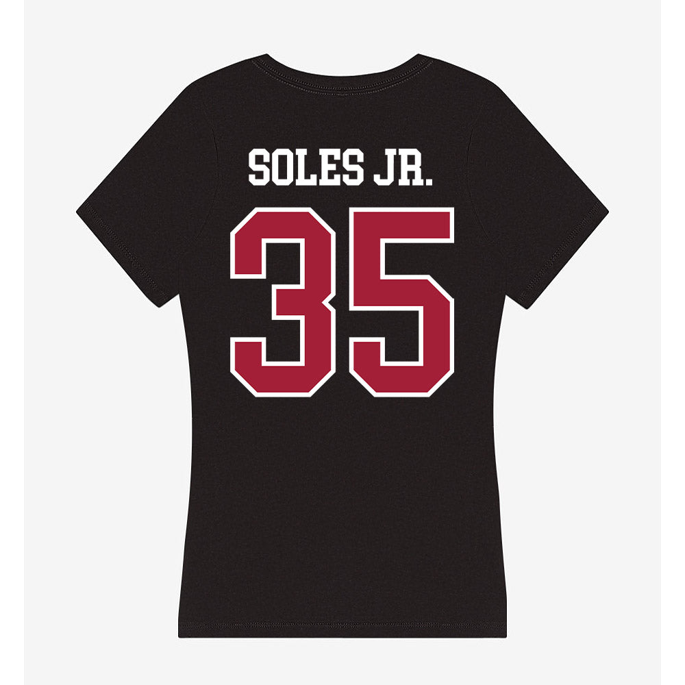 Arkansas - NCAA Football : Steven Soles Jr. - Women's V-Neck T-Shirt-1