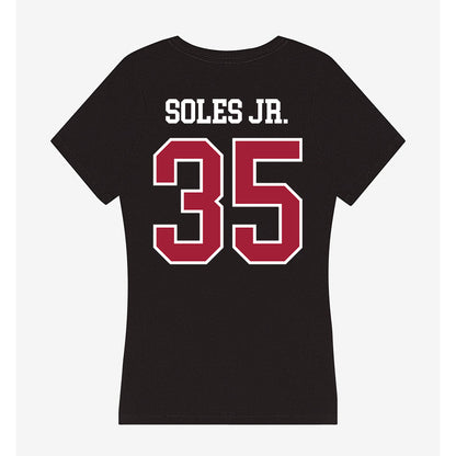 Arkansas - NCAA Football : Steven Soles Jr. - Women's V-Neck T-Shirt-1