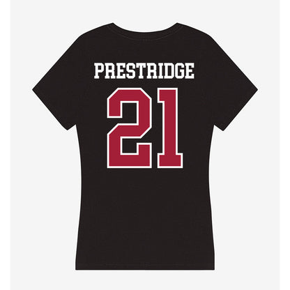 Arkansas - NCAA Women's Basketball : Kyiah Prestridge - Women's V-Neck T-Shirt-1