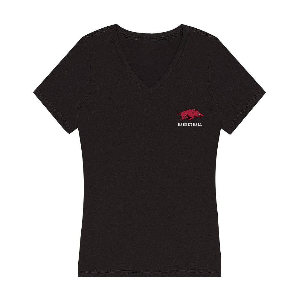 Arkansas - NCAA Women's Basketball : Beautiful Waheed - Women's V-Neck T-Shirt-0