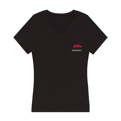 Arkansas - NCAA Women's Basketball : Beautiful Waheed - Women's V-Neck T-Shirt-0