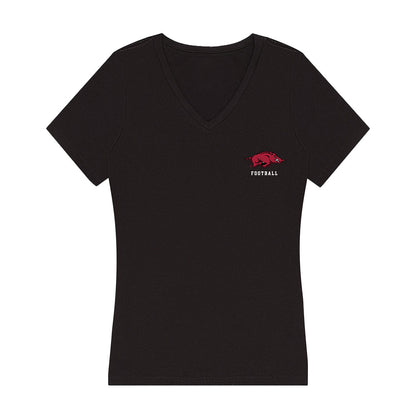Arkansas - NCAA Football : J’Lynn Allen - Women's V-Neck T-Shirt-0