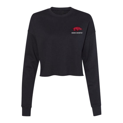 Arkansas - NCAA Women's Cross Country : Morgan Kirkland - Women's Cropped Crew Fleece-0