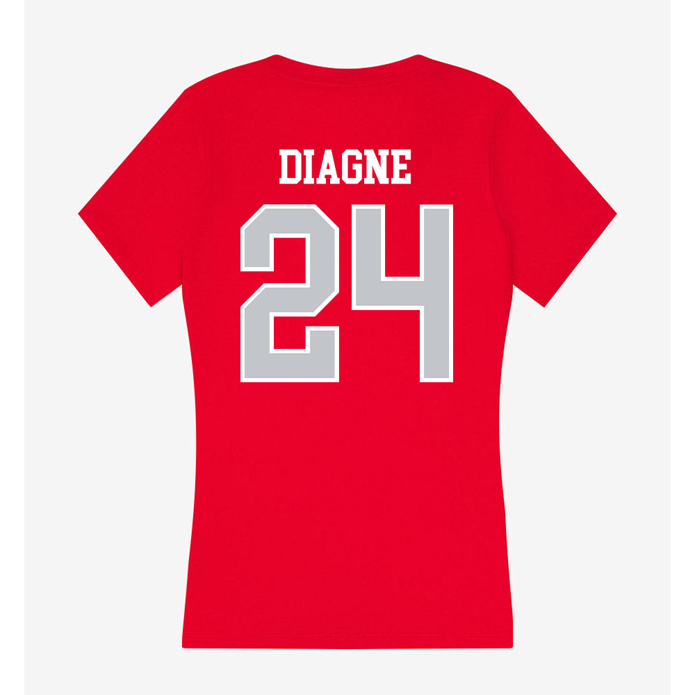 Gonzaga - NCAA Men's Basketball : Ismaila Diagne - Women's V-Neck T-Shirt-1