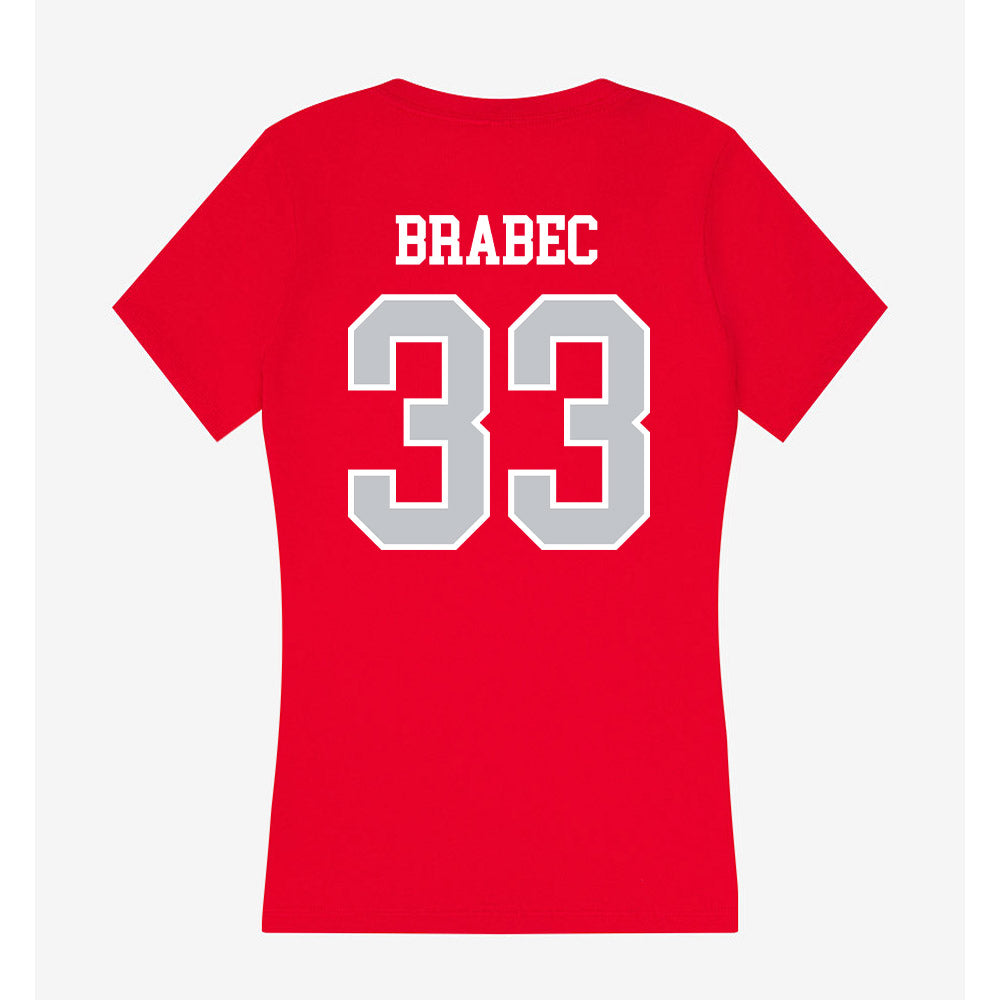 Gonzaga - NCAA Baseball : Gabriel Brabec - Women's V-Neck T-Shirt-1