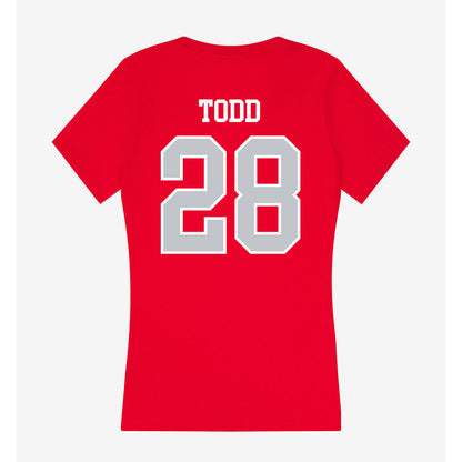 Gonzaga - NCAA Women's Soccer : Emily Todd - Women's V-Neck T-Shirt-1