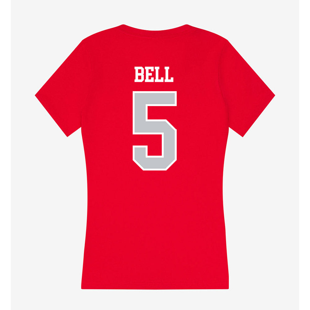 Gonzaga - NCAA Baseball : Mikey Bell - Women's V-Neck T-Shirt-1