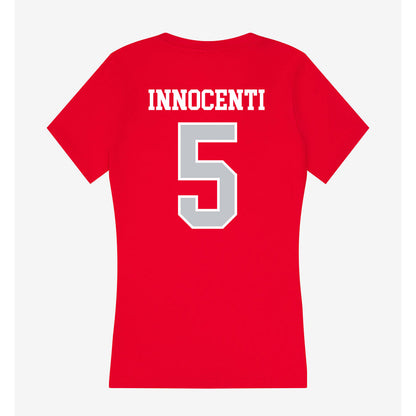 Gonzaga - NCAA Men's Basketball : Emmanuel Innocenti - Women's V-Neck T-Shirt-1