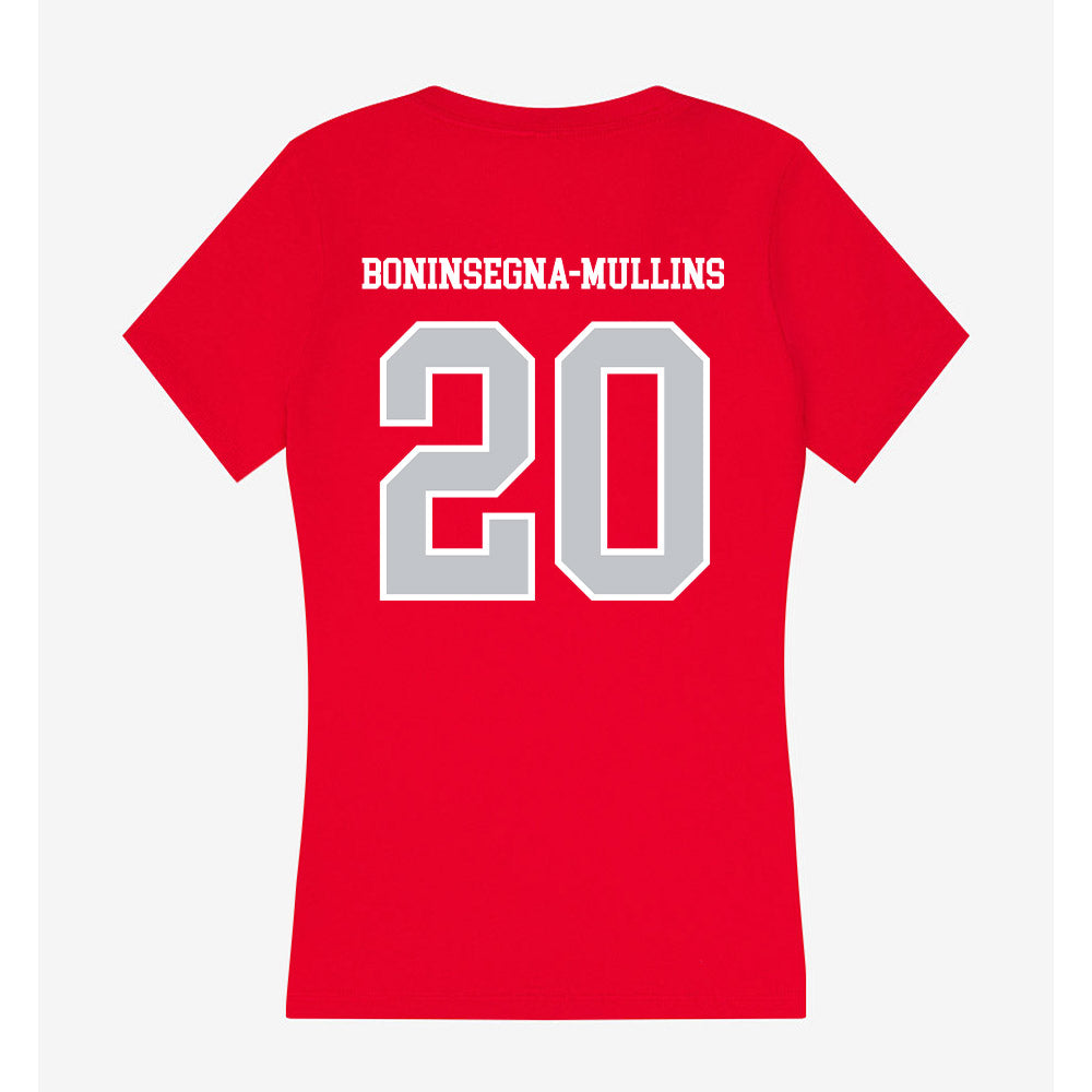 Gonzaga - NCAA Women's Soccer : Harper Boninsegna-Mullins - Women's V-Neck T-Shirt-1