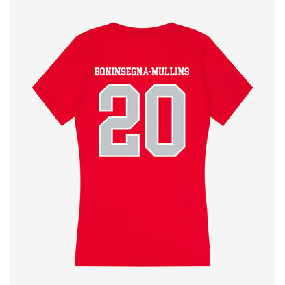 Gonzaga - NCAA Women's Soccer : Harper Boninsegna-Mullins - Women's V-Neck T-Shirt-1