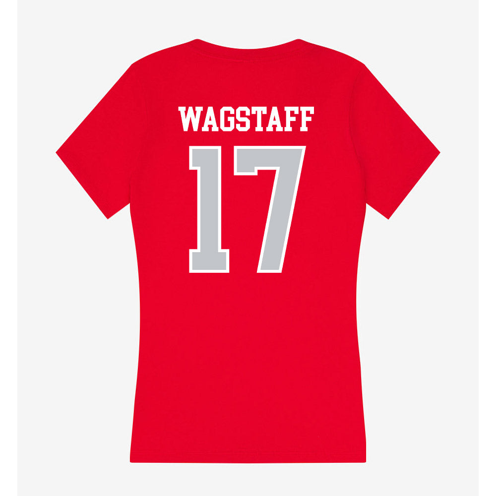 Gonzaga - NCAA Women's Volleyball : Claire Wagstaff - Women's V-Neck T-Shirt-1