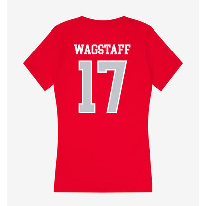 Gonzaga - NCAA Women's Volleyball : Claire Wagstaff - Women's V-Neck T-Shirt-1