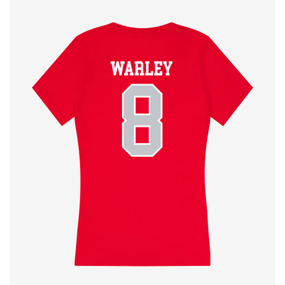 Gonzaga - NCAA Men's Basketball : Jalen Warley - Women's V-Neck T-Shirt-1