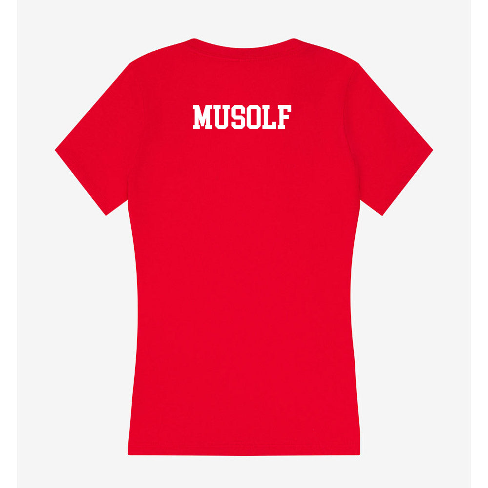 Gonzaga - NCAA Women's Rowing : Gigi Musolf - Women's V-Neck T-Shirt-1