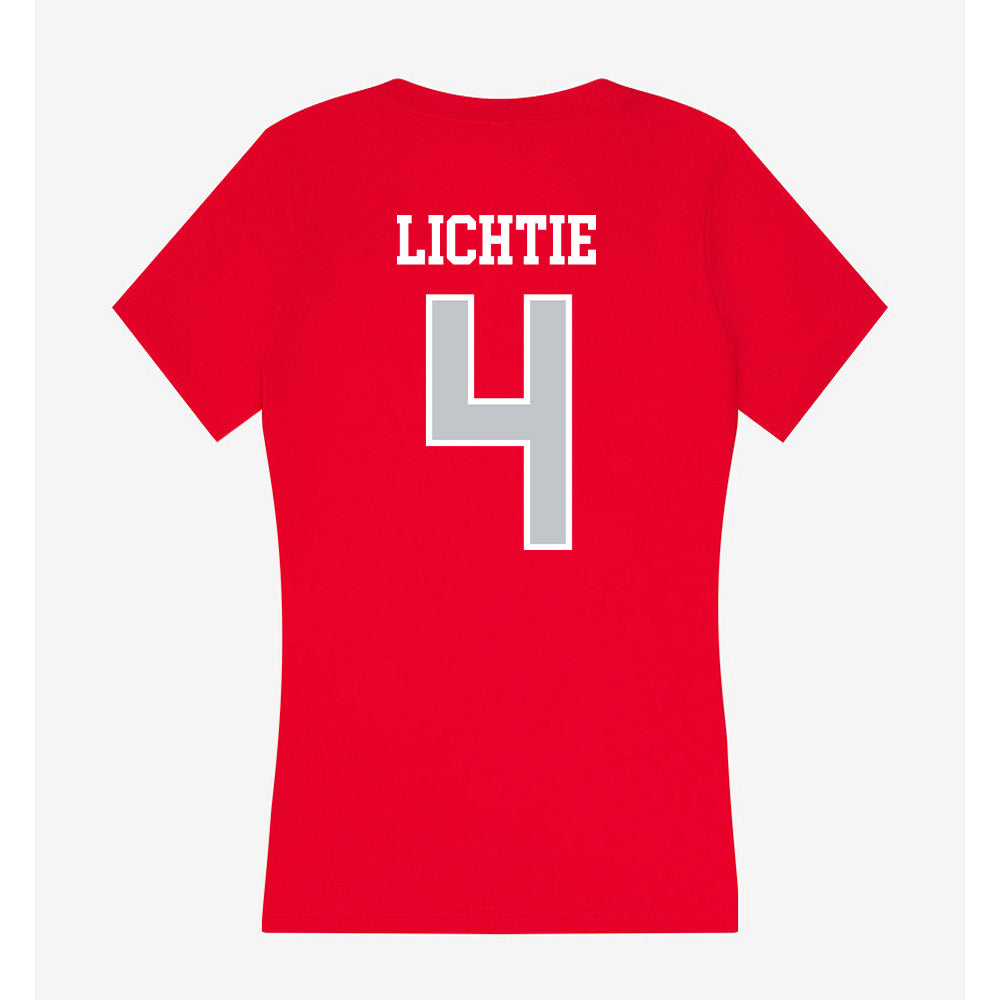Gonzaga - NCAA Women's Basketball : Sierra Lichtie - Women's V-Neck T-Shirt-1