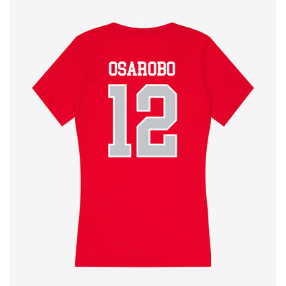 Gonzaga - NCAA Women's Basketball : Christabel Osarobo - Women's V-Neck T-Shirt-1