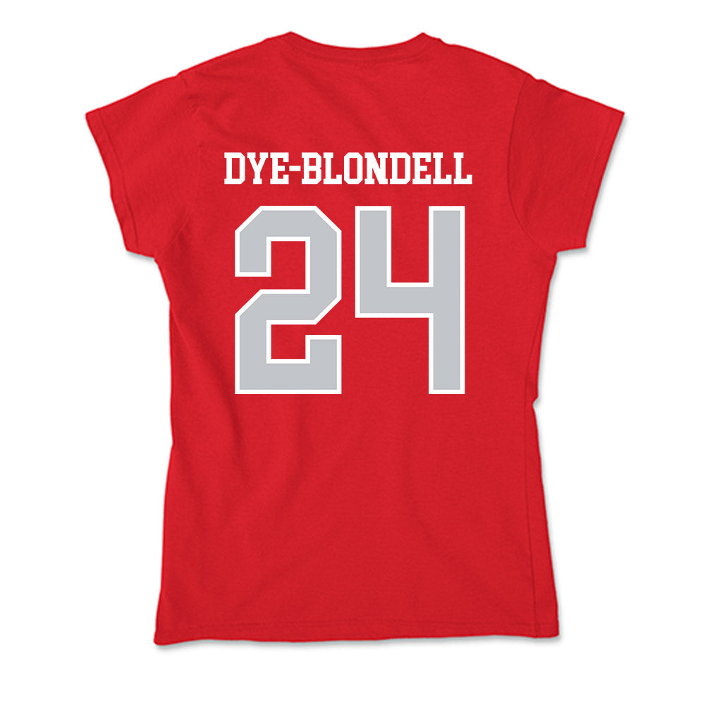 Gonzaga - NCAA Women's Soccer : Addison Dye-Blondell - Soft Style Women’s T-Shirt-1