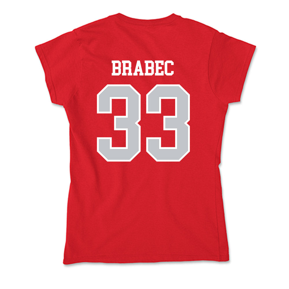 Gonzaga - NCAA Baseball : Gabriel Brabec - Soft Style Women’s T-Shirt-1