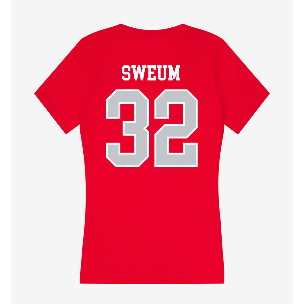 Gonzaga - NCAA Baseball : Karsten Sweum - Women's V-Neck T-Shirt-1