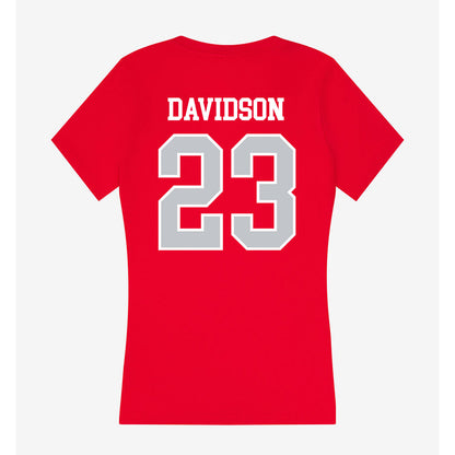 Gonzaga - NCAA Women's Soccer : piper davidson - Women's V-Neck T-Shirt-1