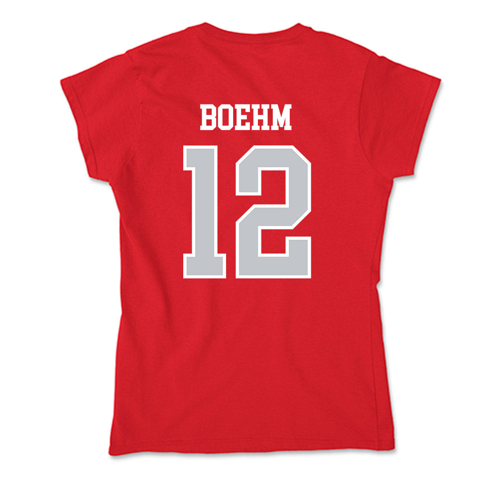 Gonzaga - NCAA Women's Soccer : Myra Boehm - Soft Style Women’s T-Shirt-1